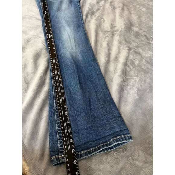 MEK Denim Jeans Womens Size 32 Dark Wash Blue Harrison Slim Leg Bootcut Stretch - Picture 10 of 11
